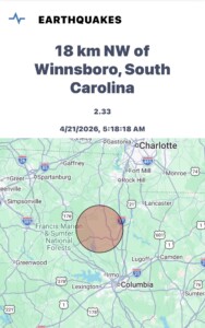 Tuesday Morning Earthquake Reported In Fairfield County